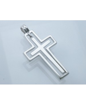 Silver Cross & 18" Chain