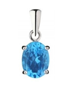 Topaz deals pendant mens