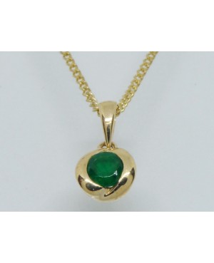 9ct Gold & Emerald Necklace