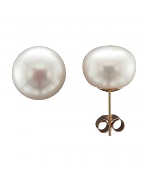 Gold Pearl Earrings