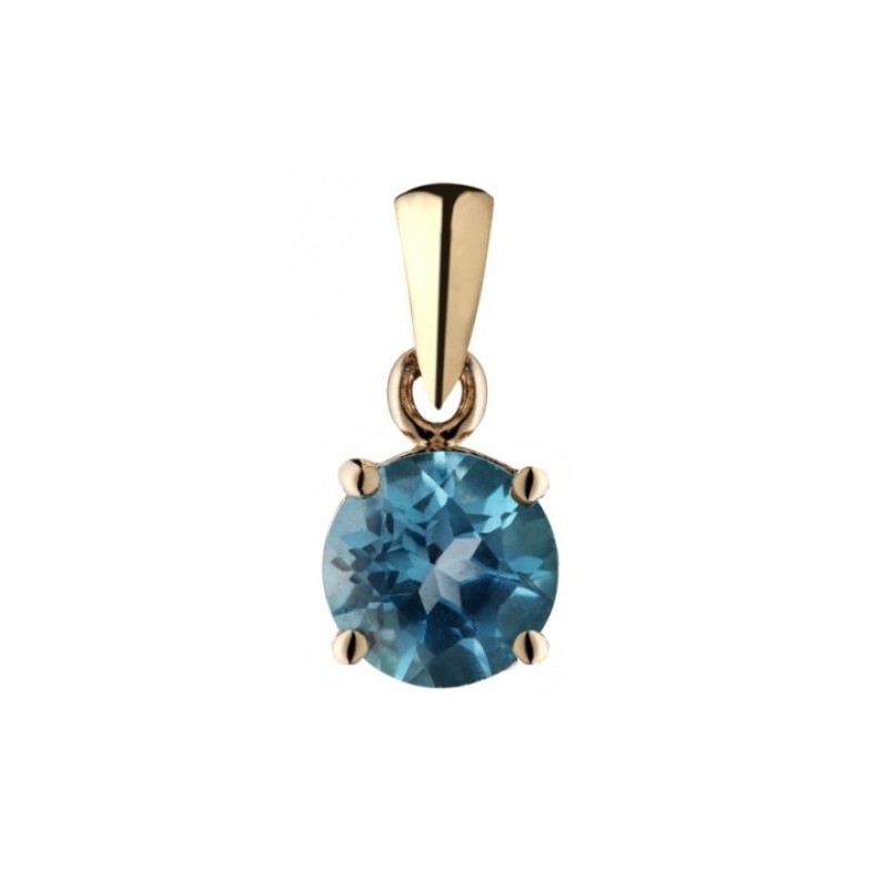 Gold Topaz Pendant