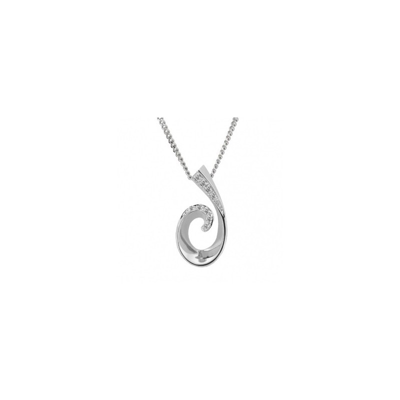 Silver Cubic Zirconia Pendant