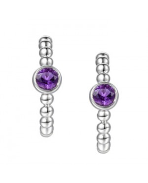 Silver & Amethyst Earrings