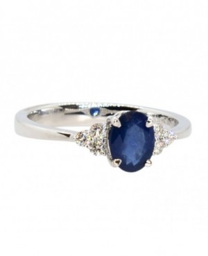 18ct Gold Sapphire & Diamond Ring